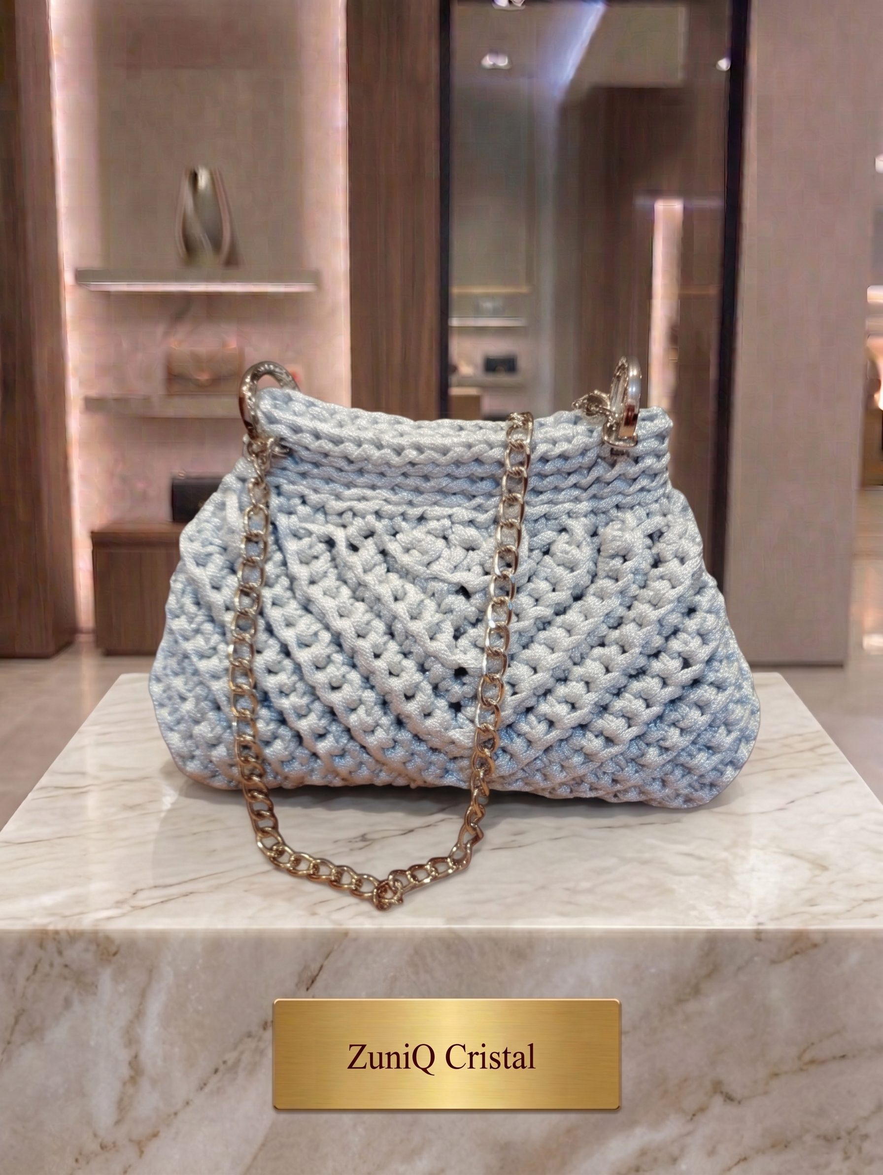 Bolsa de Crochê ZuniQ Cristal - Imagem 2