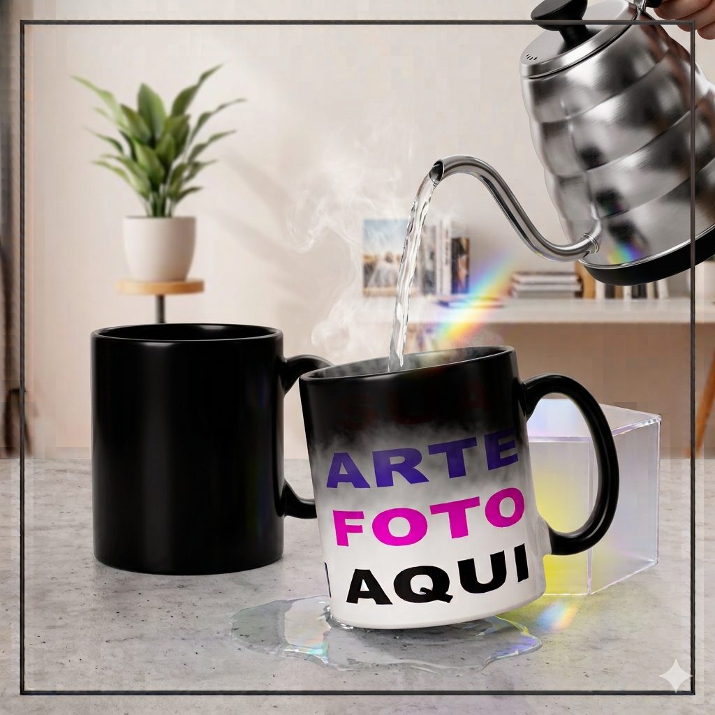 caneca de porcelana magica