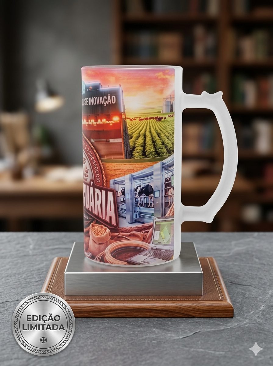 Caneca de Chopp Personalizada Agro-Pequária - Vidro Jateado 460ml | ZuniQ - Imagem 2